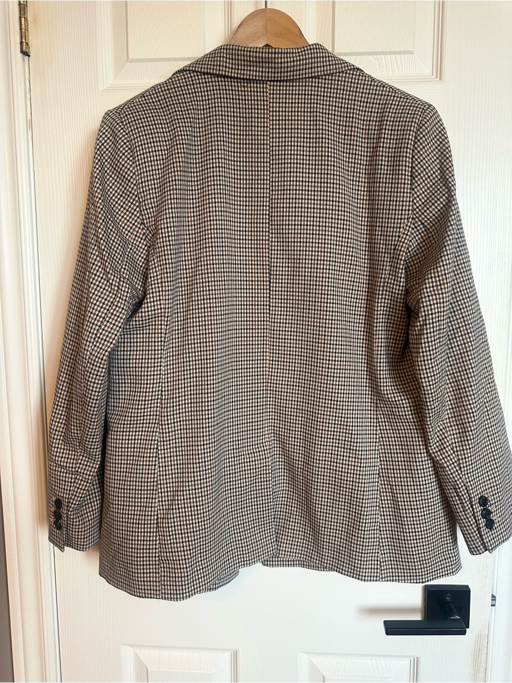 Mango Women's Houndstooth Blazer Jacket - Size L - Picture 4 of 4